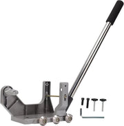 Supporto per pulitore di giunti di pavimento standard alluminio argento - grattatore a forma di gancio macchina di pulizia giunti pavimento ammortizza leva di apertura