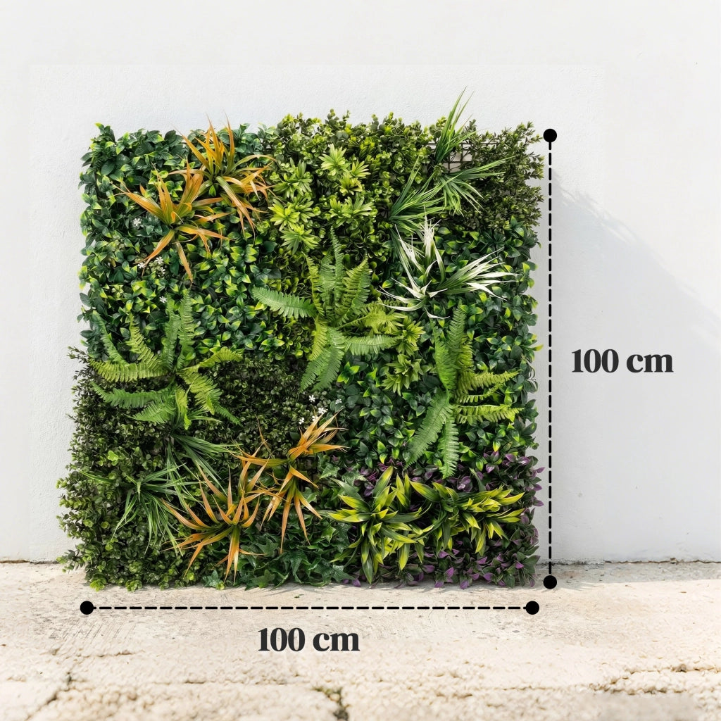 Seto Artificiale Hiedra 1x1 m ¨C Zephmum ¨C Verde per Balcone e Giardino