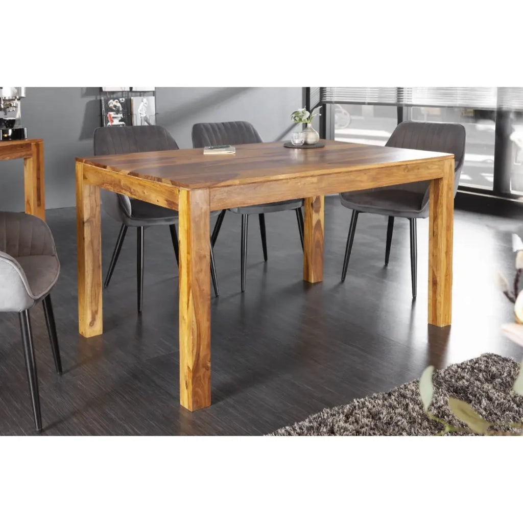 Tavolo da pranzo TAVINA – Rettangolare 120 cm – Legno massiccio – Stile rustico