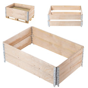 KADAX Prolunga per pallet in legno 120x80 cm, letto per container, confezione da 2