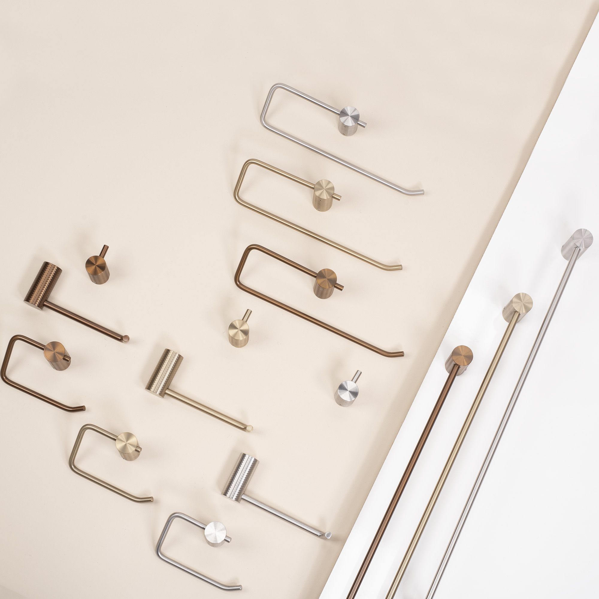 Portasciugamano Da Bagno 9711a Prism Brush Copper