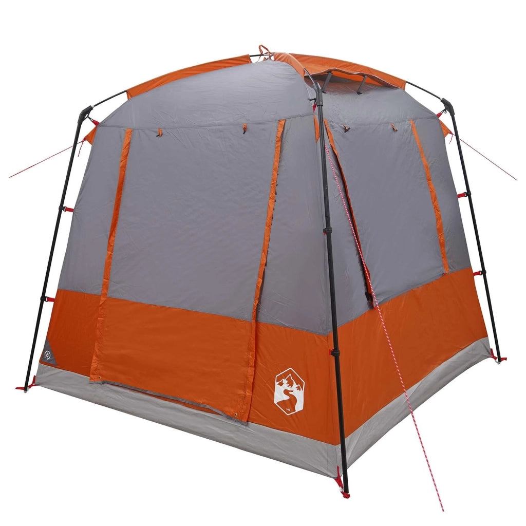 Tenda Party Grigio e arancione 4 persone 42017447