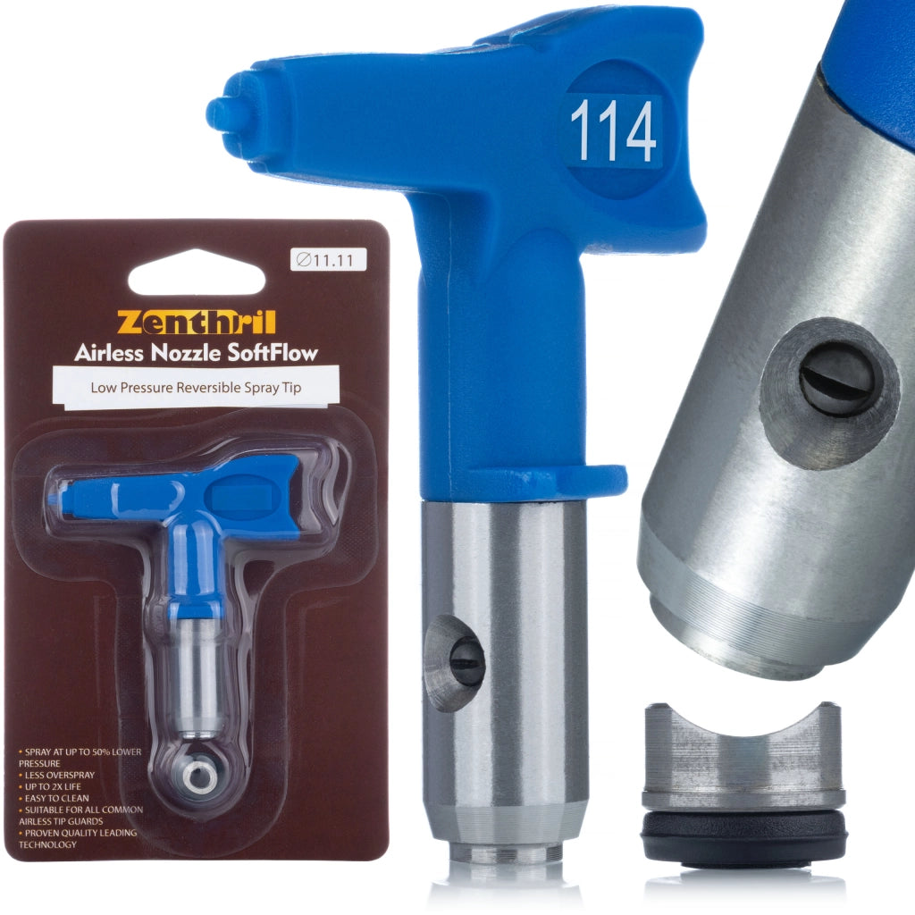 Ugello di Spruzzatura Bassa Pressione Zenthril SoftFlow Modello 114 – Precisione 5 cm | Compatibile con Graco, Titan