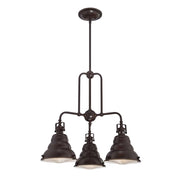 Lampadario Eastvale Quoizel bronzo palladiano 3xE27
