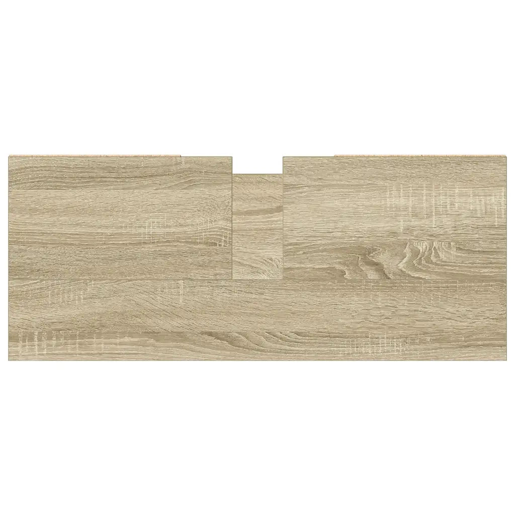 Mobile da Bagno Rovere Sonoma 80x33x60 cm in Legno Multistrato 849683