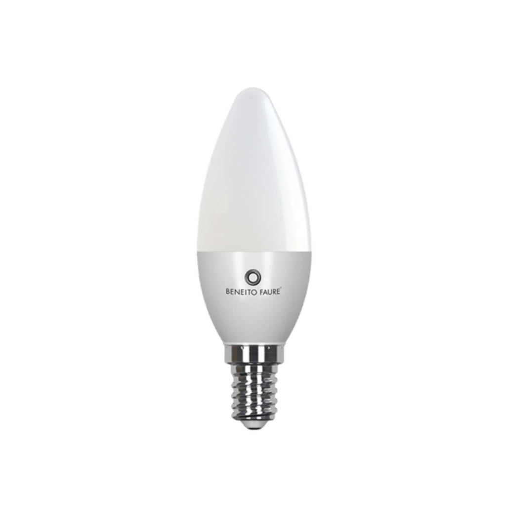 Lampadina LED Flama 5,5W Retrofit con fascio luminoso a 360 gradi, disponibile in vari attacchi E14/E27 e diverse temperature colore 2700K-5000K