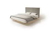 LETTO IMBOTTITO SONAR 120x200 SOLIK ROVERE NATURALE