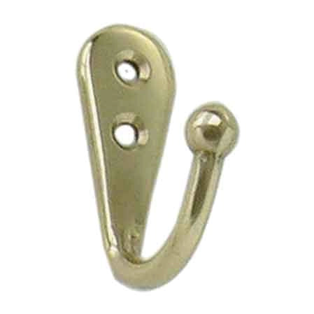 GANCETTO PER BAGNO E CUCINA 30x40 mm - Ottone lucido - 10 pezzi