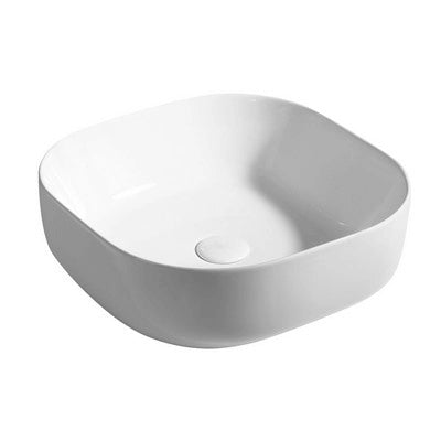 Lavabo da appoggio 43x43 cm, colore bianco