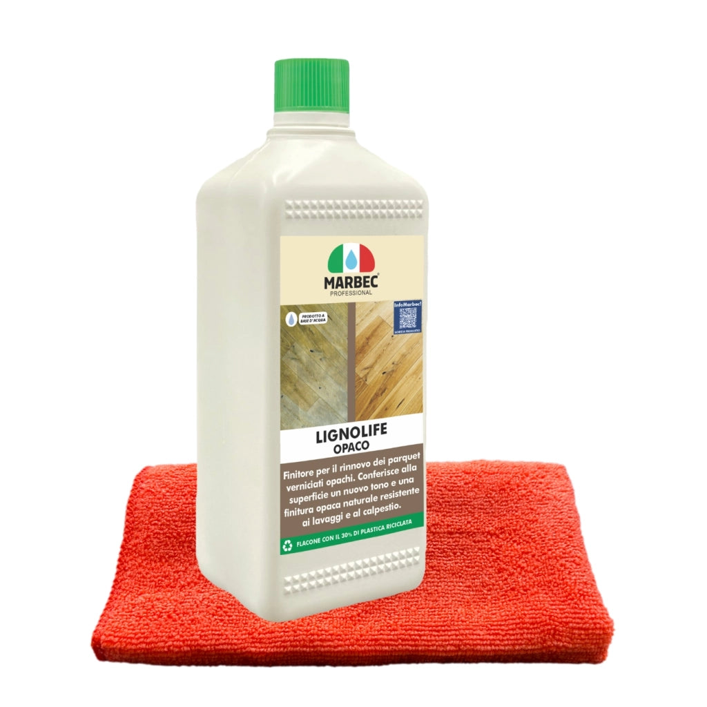 KIT RESTAURA LEGNO VERNICIATO OPACO Set Restauro ravviva e protegge parquet verniciato opaco