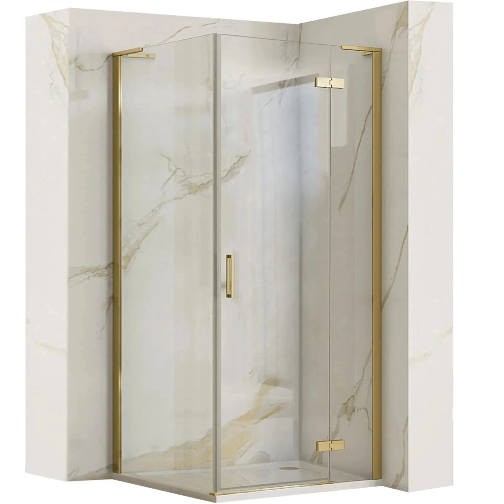 Cabina Doccia Rea Hugo 90x80 Gold Brush