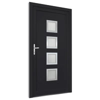 Porta Ingresso Antracite 88x200 cm in PVC 3187849