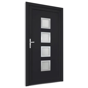 Porta Ingresso Antracite 88x200 cm in PVC 3187849