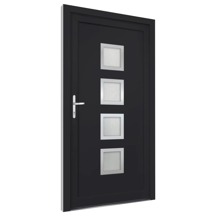 Porta Ingresso Antracite 88x200 cm in PVC 3187849