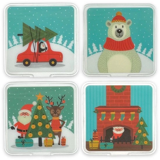 Set di riscaldatori mani rinnovabili - 4 pezzi - Pannelli riscaldanti leggeri - Tasche morbide in plastica 100% - Caricabatterie