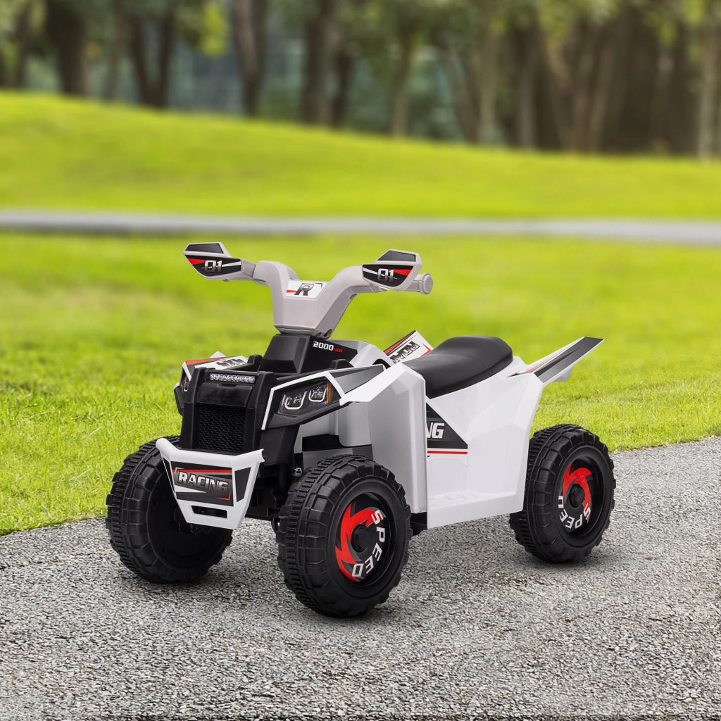 Quad Elettrico per Bambini 6V ¨C zephmum ¨C Bianco