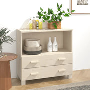 Credenza HAMAR ambra 85x35x80 cm in Legno Massello di Pino 340496