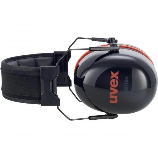 Uvex 2630030 K-Series10 Cuffie antirumore a padiglione pieghevoli SNR 36 dB colore Nero Rosso