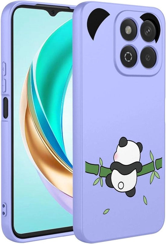 Hoesa protezione per Honor X6b 4G | Resistente allo shock e simile alla seta | TPU Premium | Design elegante e semplice con finitura microfibra | Disegno a cartoni in colori vistosi