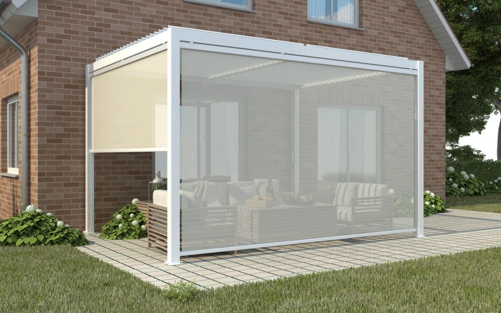 Pergola Bioclimatica 3x4 m in Alluminio Bianco
