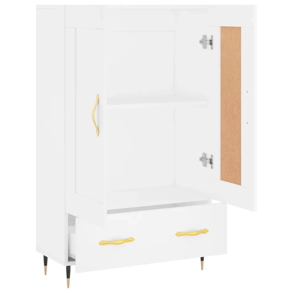 Credenza Bianca 69,5x31x115 cm in Legno Multistrato 830300