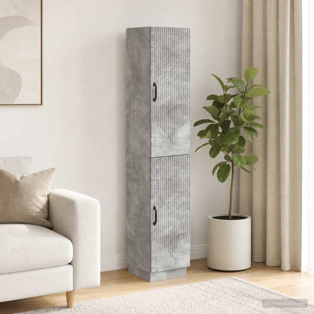 Set di armadi 2 pcs Grigio Cemento Legno ingegnerizzato 3416793
