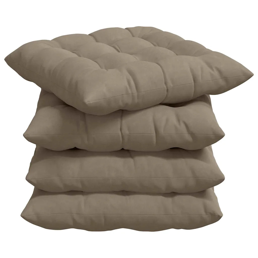 Cuscini per Seduta 4 pcs Talpa 40 x 40 x 6 cm Microfibra 42015175