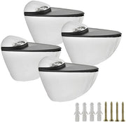 Set di sosteggi per pannelli ad alta qualità - Antiscivolo - Adattabile - Griglia in acciaio inox - Set da 4 pezzi - Adatto per vetro o legno di spessore 3-20 mm - Appoggio per pannelli