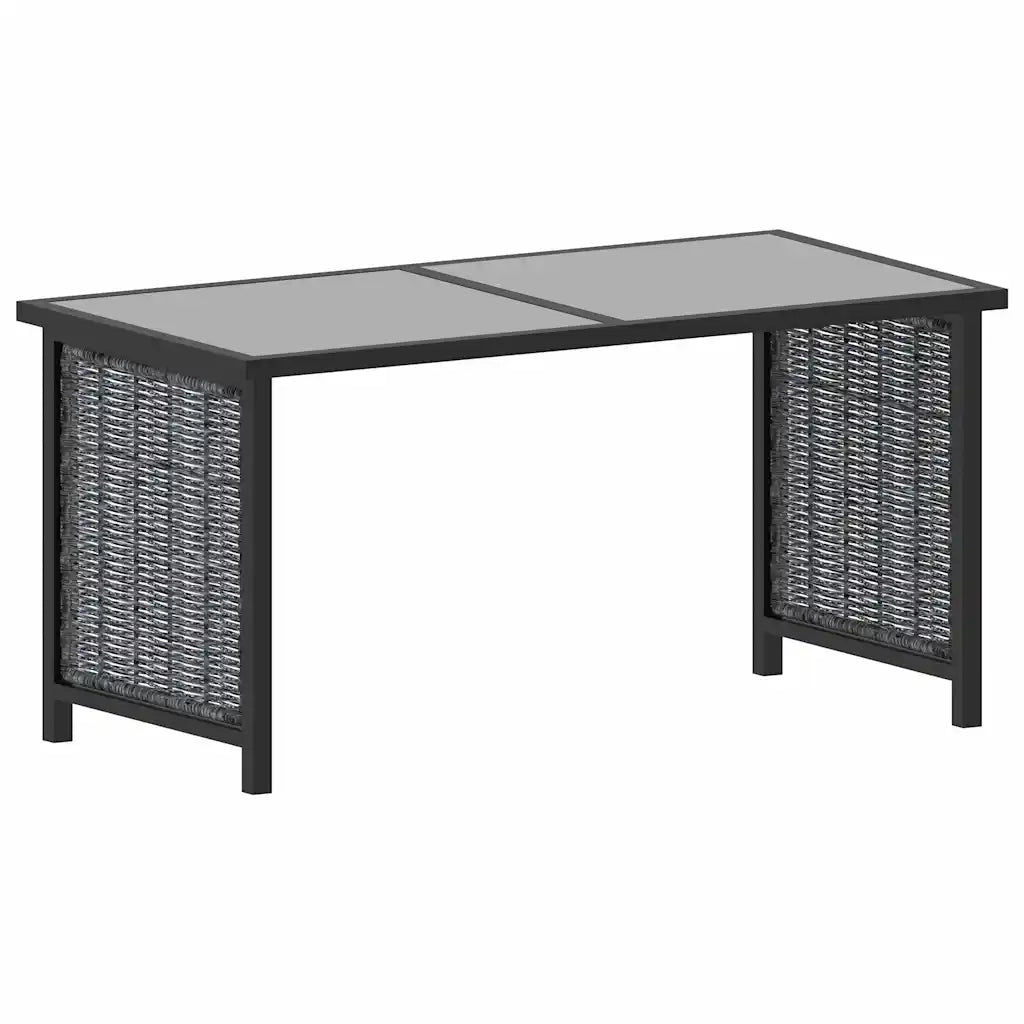 Set Divani da Giardino 8 pz con Cuscini in Polyrattan Antracite 49406