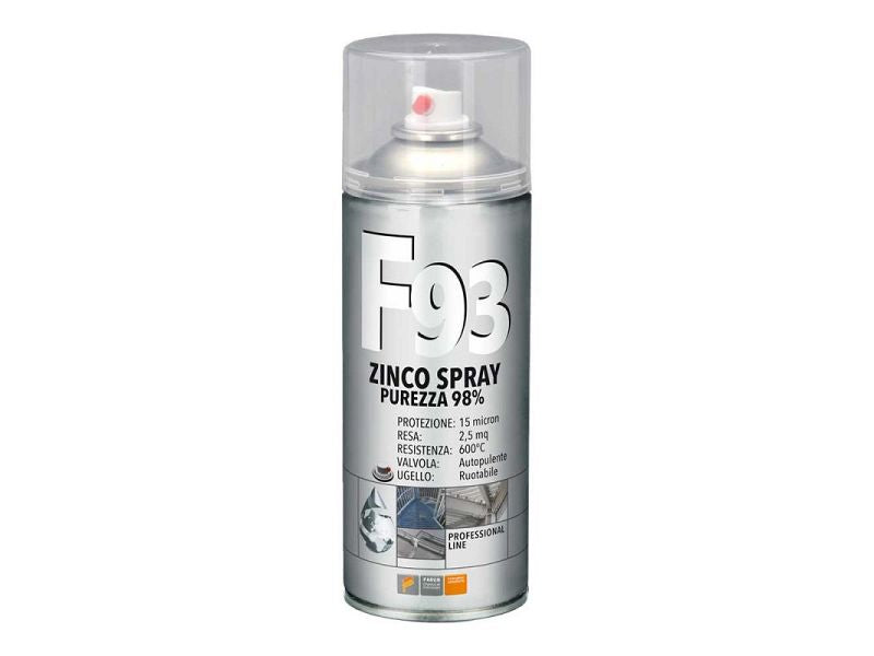 Zinco spray F93 Faren purezza 98% uso professionale 400ml