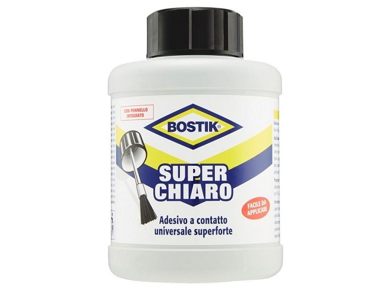 Adesivo superchiaro Bostik universale con pennello integrato 400ml