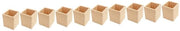 Organizzatore per ufficio in legno - Organizzatore per scrivania - Contenitore per make-up - Piccolo vaso per piante - Utile per ufficio e casa