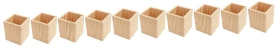 Organizzatore per ufficio in legno - Organizzatore per scrivania - Contenitore per make-up - Piccolo vaso per piante - Utile per ufficio e casa