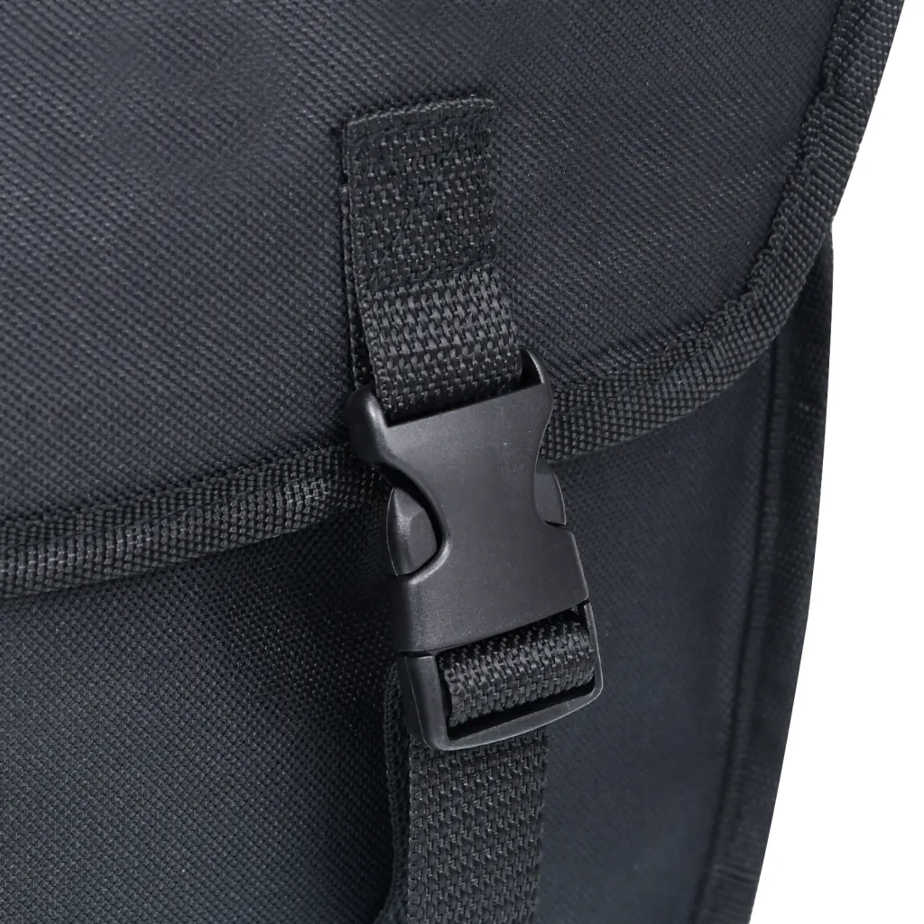 Borsa Singola Bicicletta Impermeabile per Portapacchi 21 L Nero