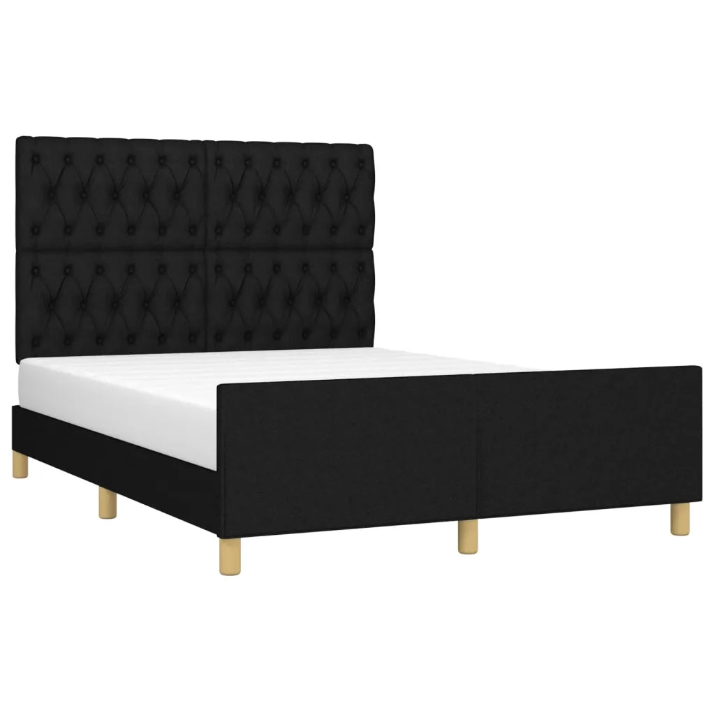 Giroletto senza Materasso Nero 140x190 cm in Tessuto 3125294