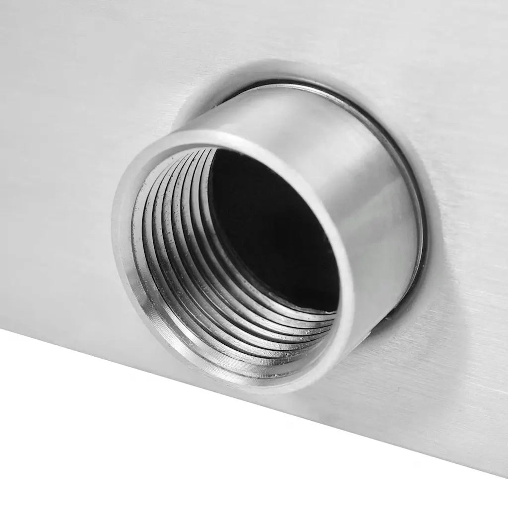 Fontana per Piscina in Acciaio Inossidabile 64x30x52 cm Argento 43694