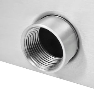 Fontana per Piscina in Acciaio Inossidabile 64x30x52 cm Argento 43694