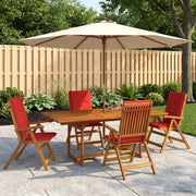 Set da pranzo da giardino 5 pezzi Naturale 3434498