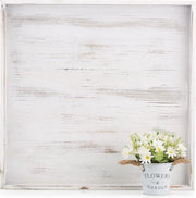 Tavolo da Cucina Rustico 60x60 in Legno - Tavolo Decorativo Quadrato Grande - Mobili da Cucina per Salotto - Maniglie - Tavolo da Cucina per Cucina e Salotto - Dimensioni 60x60 - 20 pollici