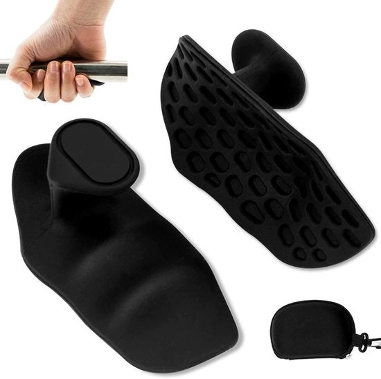 Manubrii per sollevamento pesi 2 pezzi - Guanti da fitness - Guanti da ginnastica - Guanti da allenamento - Silicone - Progettazione ergonomico