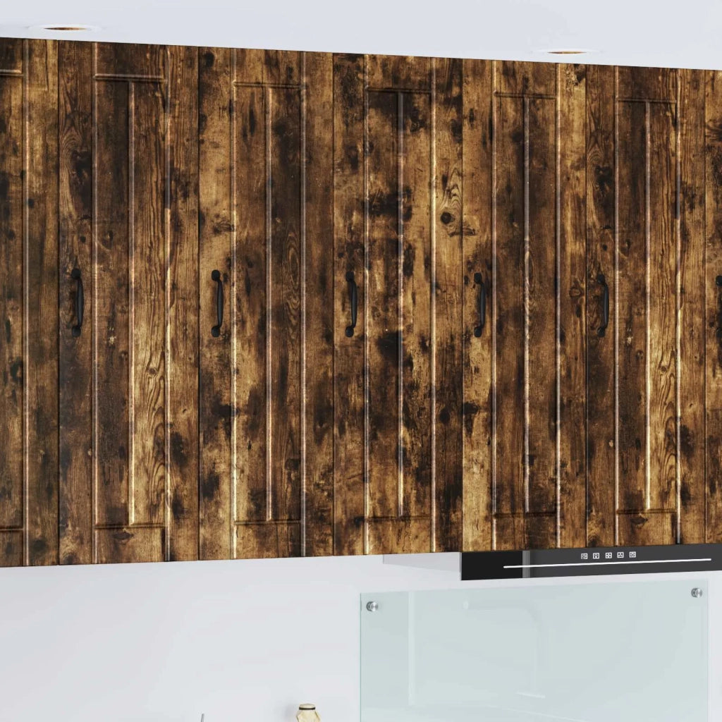 Pensile da cucina | Armadietto a muro LUCCA Rovere Fumo 30 x 31 x 100 cm