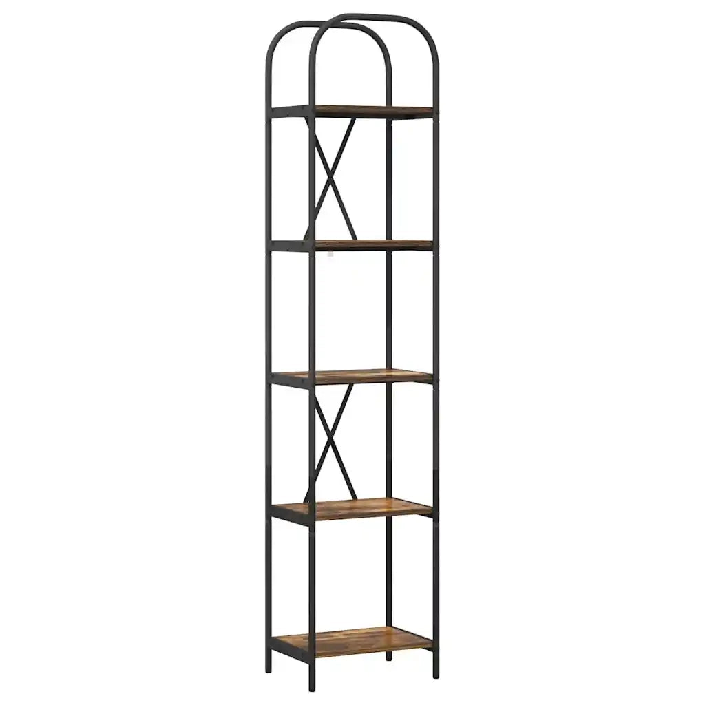 Libreria Rovere fumé 40 x 30 x 183 cm Legno multistrato 879871