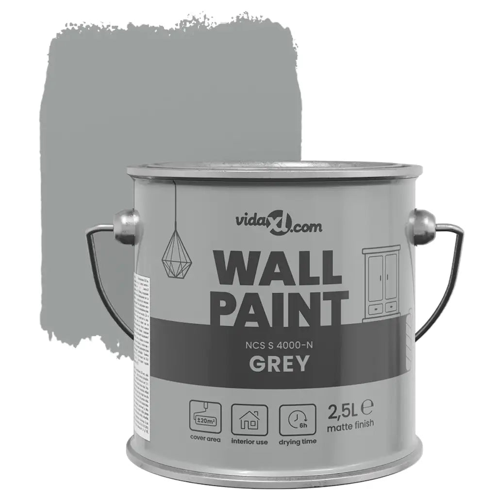 Pittura murale Grigio 2,5 L Stampa da parete CFW7105459