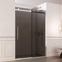 Porta Parete Doccia 120 cm 1 Anta Scorrevole in Cristallo Fumè 8mm H195 Bonussi Livia