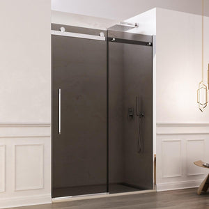 Porta Parete Doccia 120 cm 1 Anta Scorrevole in Cristallo Fumè 8mm H195 Bonussi Livia