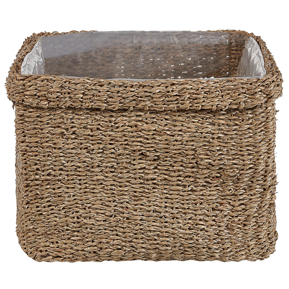 Set di 3 vasi per piante alghe naturali 23 x 34/ 27 x 36/ 30 x 45 cm Accessorio per la casa Fioriera stile boho