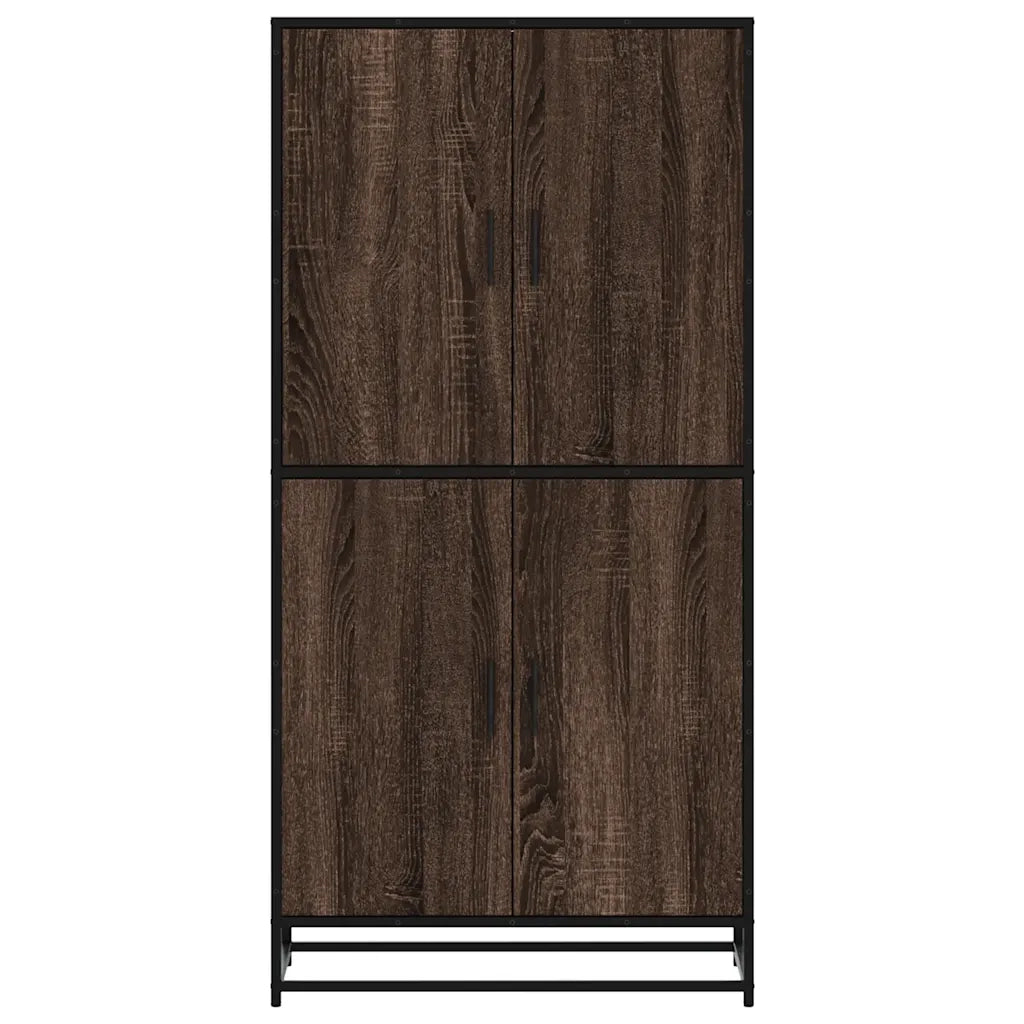 Credenza Rovere Marrone 68x35x139 cm in Truciolato 3300834