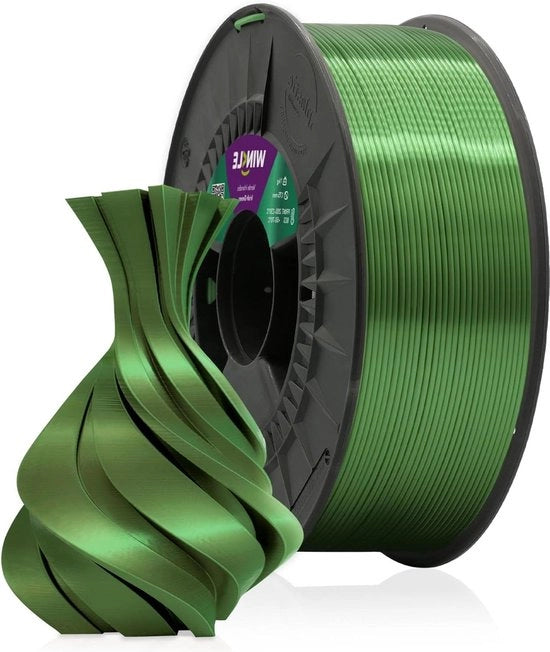 Filamento PLA Iers Groen 1kg 175 mm - Superficie Liscia e Simile a Seta - Precisione Dimensionale