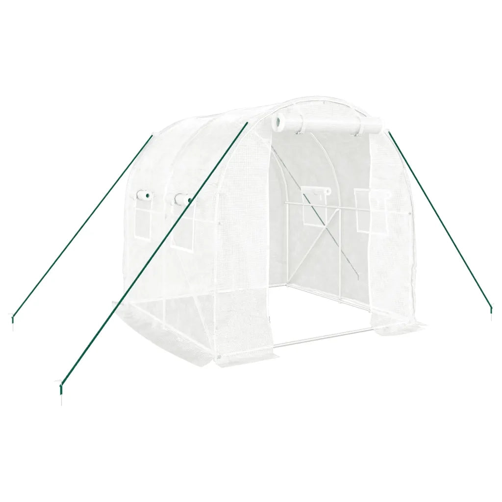 Serra con Telaio in Acciaio Bianco 4 m2 2x2x2 m CFW1137998