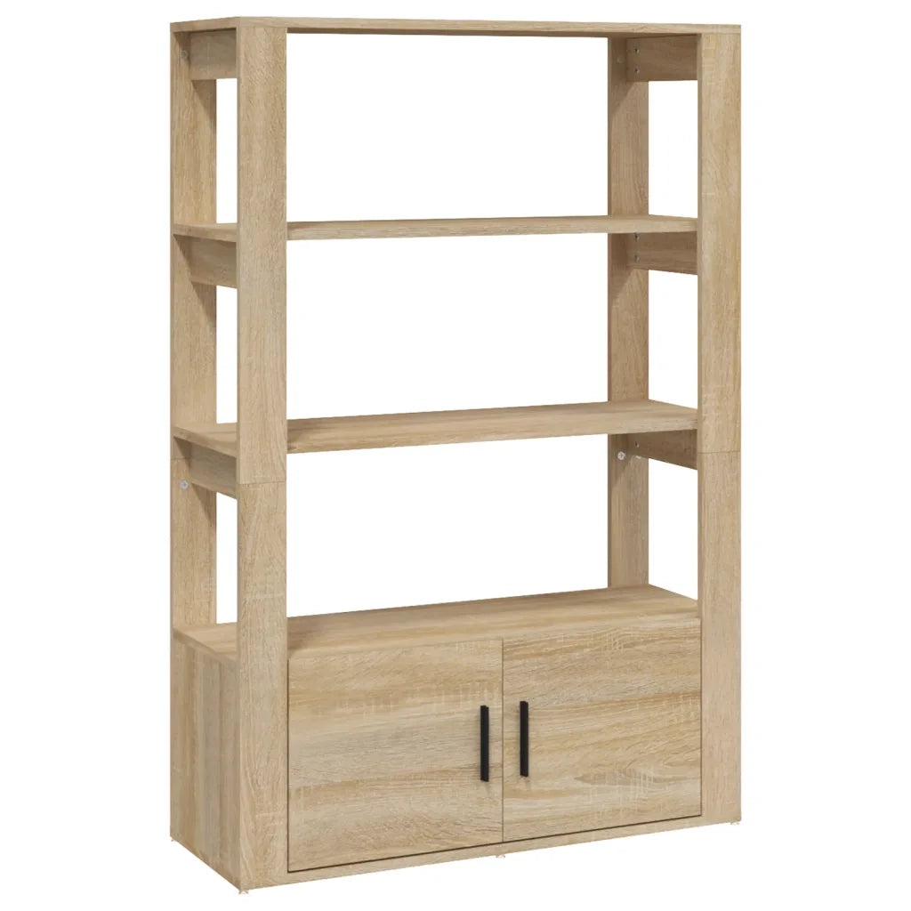 Credenza | Madia | Buffet da pranzo | Armadio da pranzo Rovere Sonoma 80x30x119,5 cm in Legno Multistrato
